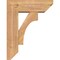 Ekena Millwork Westlake Slat Smooth Bracket w/ Offset Brace, Western Red Cedar, 5 1/2"W x 14"D x 18"H BKT0604X14X18WTL06SWR - alternate 3